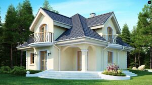 Painted house exterior